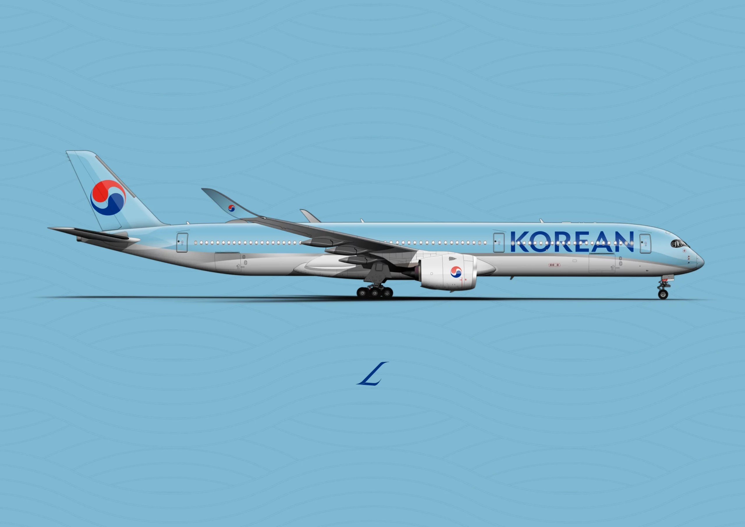 A350 Korean Air fictitious livery
