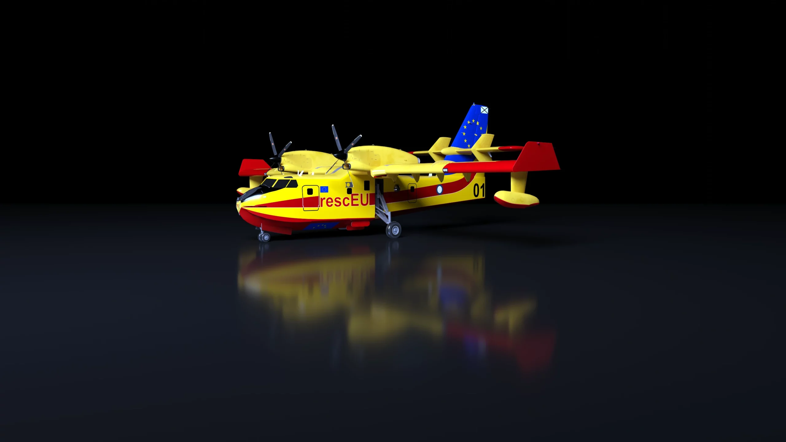 Canadair DHC-515 RescEU livery